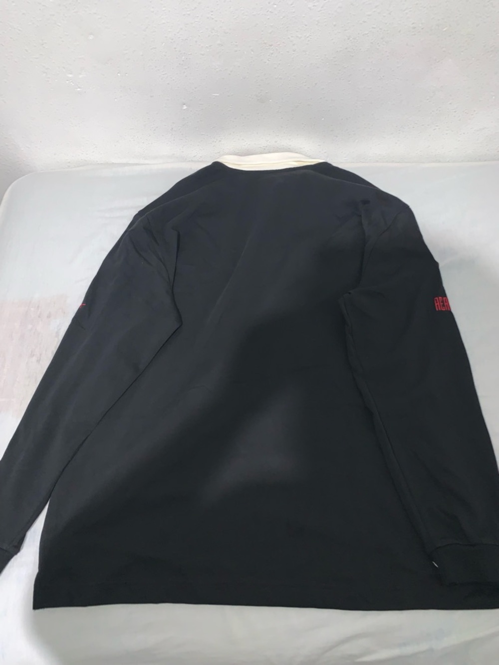 Jordan Essentials Long Sleeve Rugby Top Black Size: XLarge - Picture 7 of 7